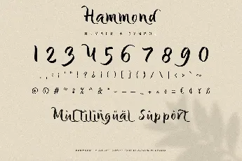 Hammond Free font