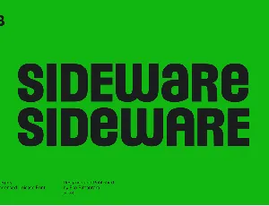 Sideware Trial font