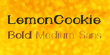 LemonCookie font