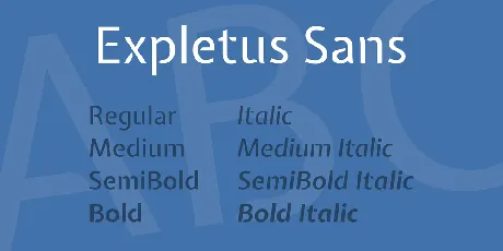 Expletus Sans font