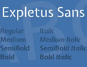 Expletus Sans font