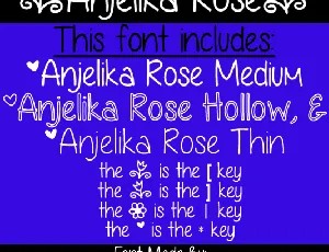 Anjelika Rose font