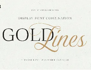 Gold Lines font