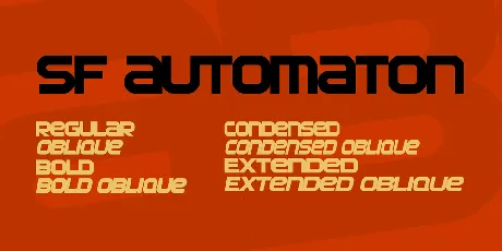 SF Automaton font