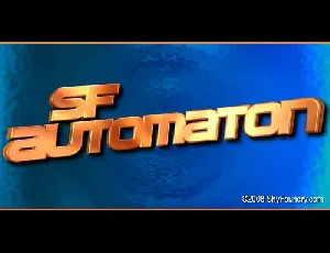 SF Automaton font