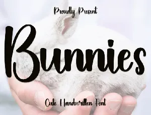 Bunnies font