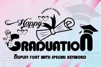 Graduation font