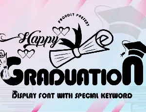 Graduation font