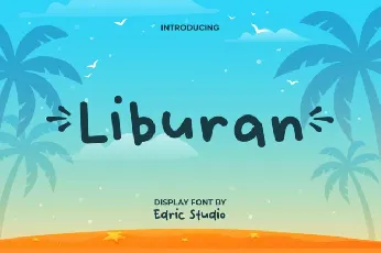 Liburan Display font