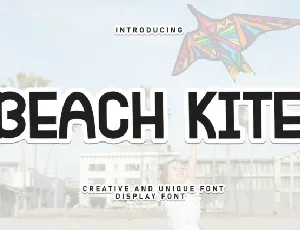 Beach Kite Display font