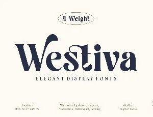 Westiva Family font