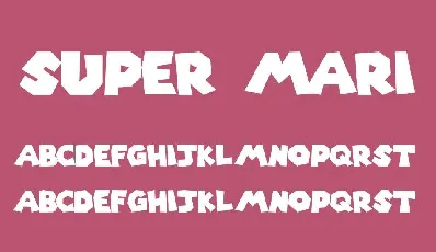 Super Mario font