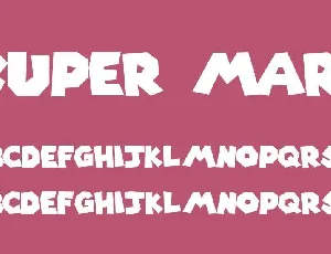 Super Mario font