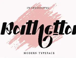 Rathetta font