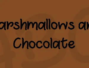 Marshmallows and Chocolate font