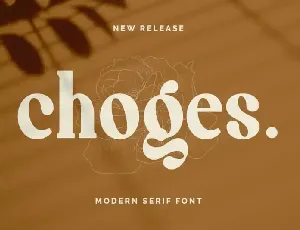 Choges Serif font