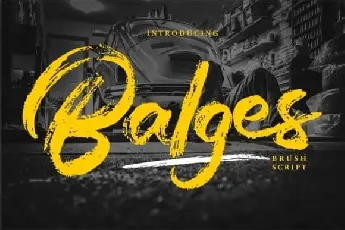 Balges Brush font