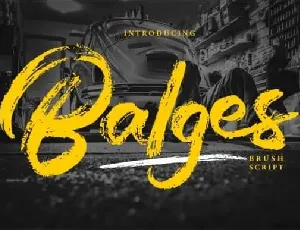 Balges Brush font