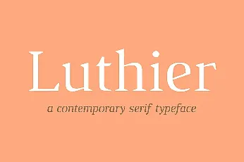 Luthier font