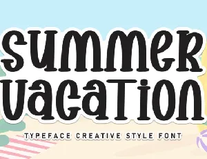 Summer Vacation Display Typeface font