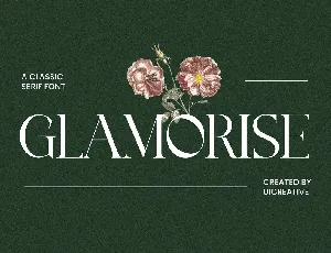 Glamorise font