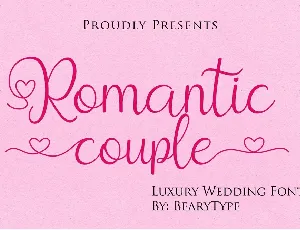 Romantic Couple font