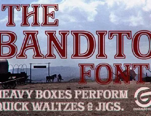 Bandito Personal Use font