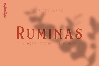 Ruminas font