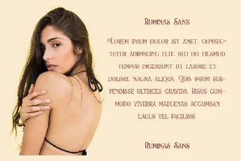 Ruminas font