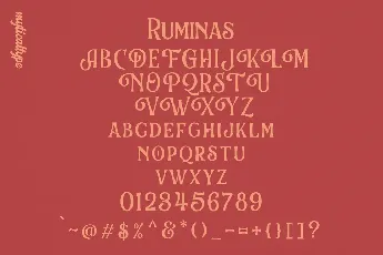 Ruminas font