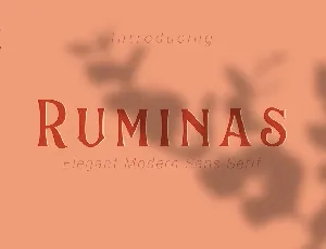 Ruminas font