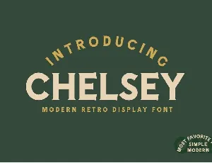 Chelsey font