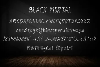 Black Mortal font