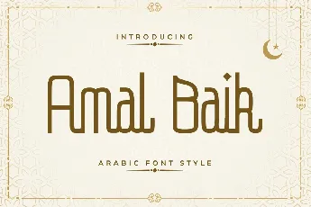 Amal Baik font