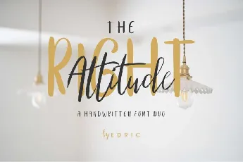 The Right Attitude Script Duo font