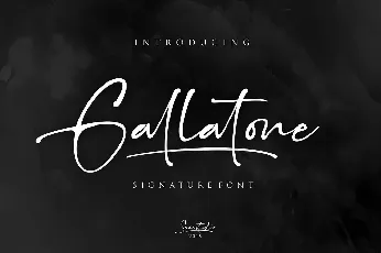 Gallatone Signature font