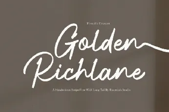 Golden Richlane font