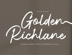 Golden Richlane font