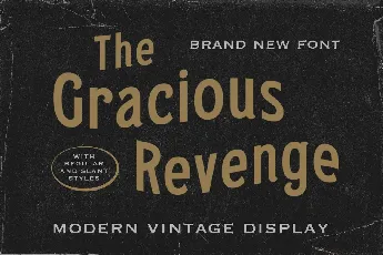 Gracious Revenge font