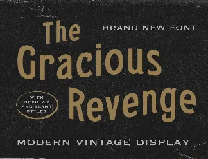 Gracious Revenge font