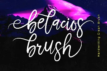 Belacios Brush font