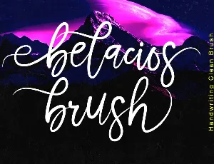 Belacios Brush font