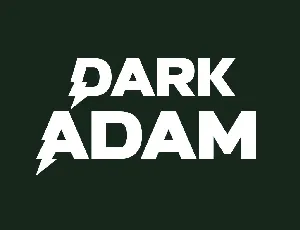 Dark Adam font