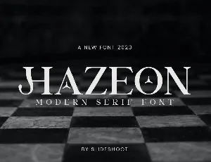 Hazeon font