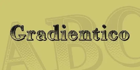 Gradientico font