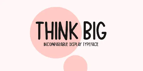 Think Big font