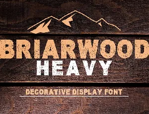 Briarwood Heavy font