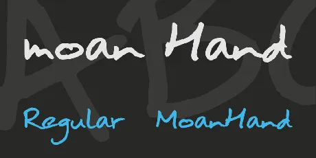 moan Hand font