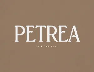 Petrea font