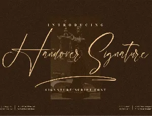 Handover Signature font